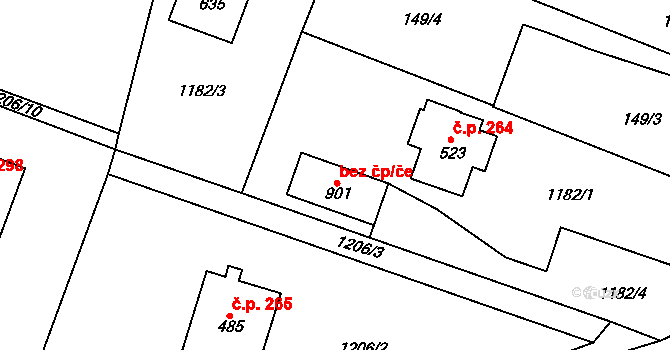 Opatov 78128595 na parcele st. 901 v KÚ Opatov v Čechách, Katastrální mapa