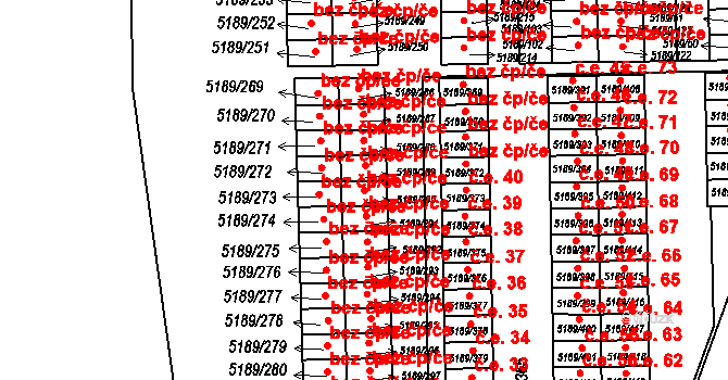 Frýdek-Místek 48832596 na parcele st. 5189/290 v KÚ Frýdek, Katastrální mapa
