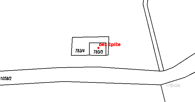Třešť 42591597 na parcele st. 783/3 v KÚ Salavice, Katastrální mapa