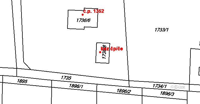 Dolní Lutyně 49407597 na parcele st. 1736/8 v KÚ Dolní Lutyně, Katastrální mapa