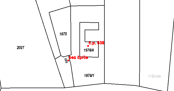 Skřečoň 838, Bohumín na parcele st. 1976/4 v KÚ Skřečoň, Katastrální mapa