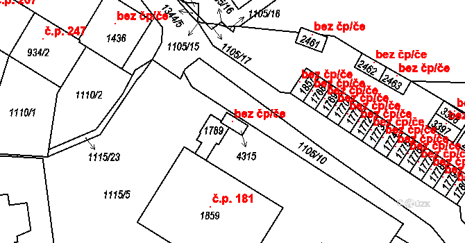 Český Krumlov 118207598 na parcele st. 4315 v KÚ Český Krumlov, Katastrální mapa