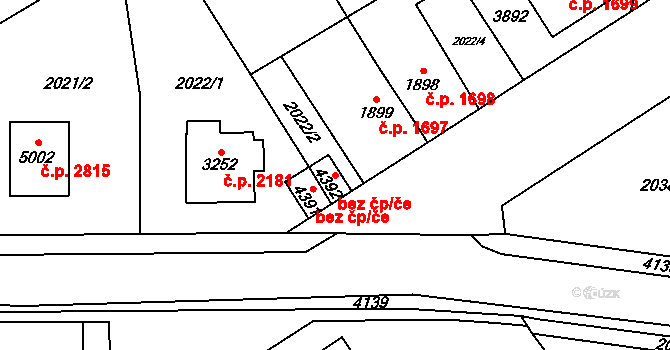 Dvůr Králové nad Labem 39001598 na parcele st. 4392 v KÚ Dvůr Králové nad Labem, Katastrální mapa