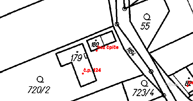 Bohuslávky 104393599 na parcele st. 180 v KÚ Bohuslávky, Katastrální mapa