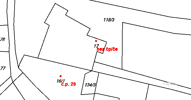 Teplice nad Metují 40125599 na parcele st. 17 v KÚ Lachov, Katastrální mapa
