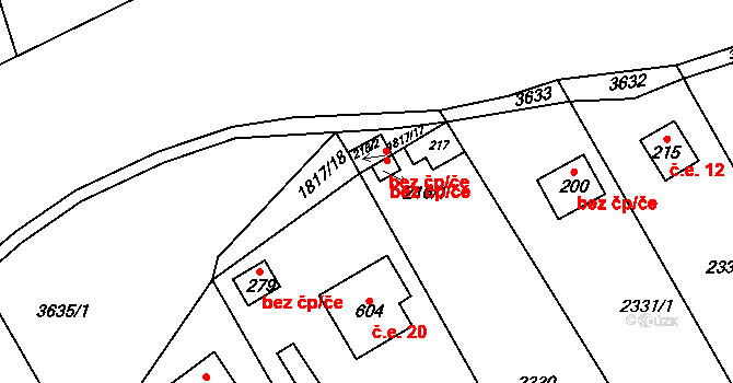 Holešov 41016599 na parcele st. 216/1 v KÚ Dobrotice, Katastrální mapa