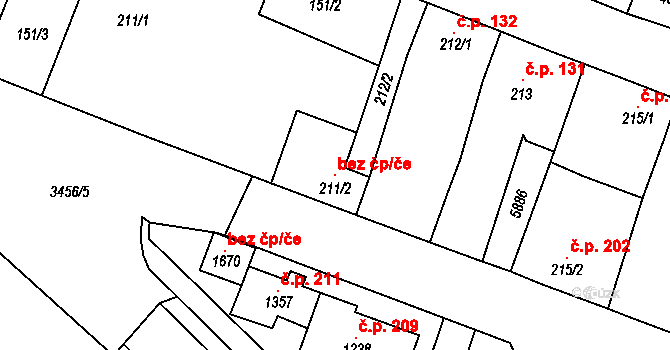Hrušovany nad Jevišovkou 110182600 na parcele st. 211/2 v KÚ Hrušovany nad Jevišovkou, Katastrální mapa
