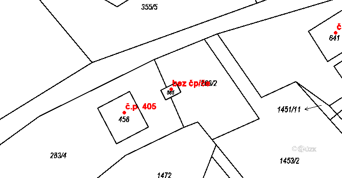 Libhošť 38938600 na parcele st. 565 v KÚ Libhošť, Katastrální mapa