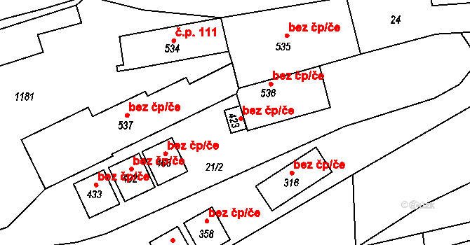 Husinec 39922600 na parcele st. 423 v KÚ Husinec, Katastrální mapa