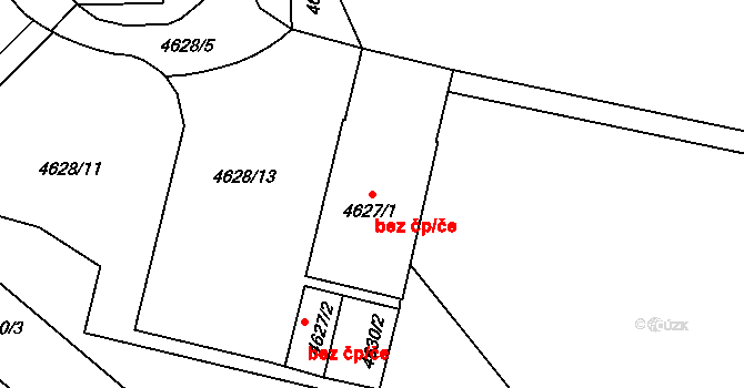 Chomutov 41726600 na parcele st. 4627/1 v KÚ Chomutov I, Katastrální mapa