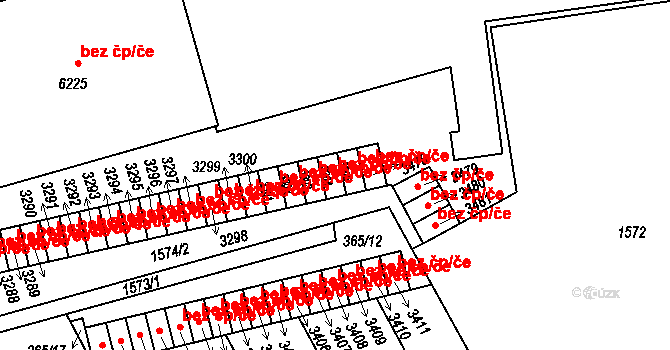 Mladá Boleslav 45302600 na parcele st. 3304 v KÚ Mladá Boleslav, Katastrální mapa