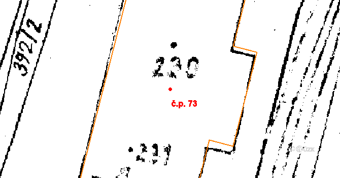 Horní Folmava 73, Česká Kubice na parcele st. 230 v KÚ Horní Folmava, Katastrální mapa