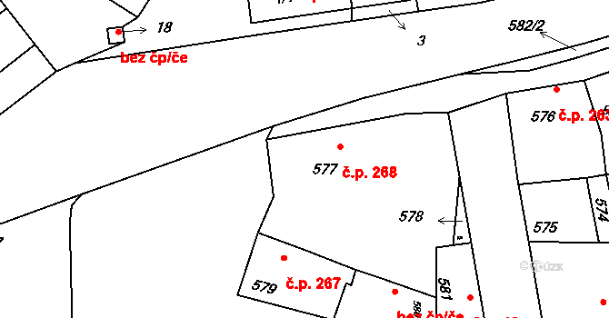 Petrov 426, Katastrální mapa