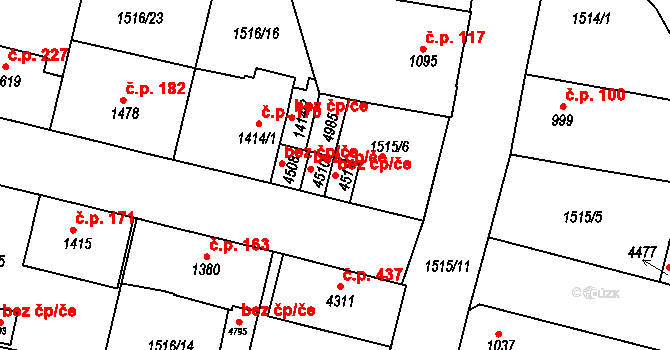 Trutnov 39062601 na parcele st. 4511 v KÚ Trutnov, Katastrální mapa