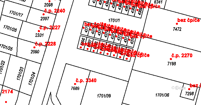 Kroměříž 41303601 na parcele st. 5099 v KÚ Kroměříž, Katastrální mapa