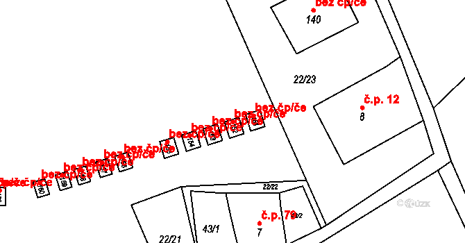 Červená Voda 47975601 na parcele st. 152 v KÚ Horní Orlice, Katastrální mapa