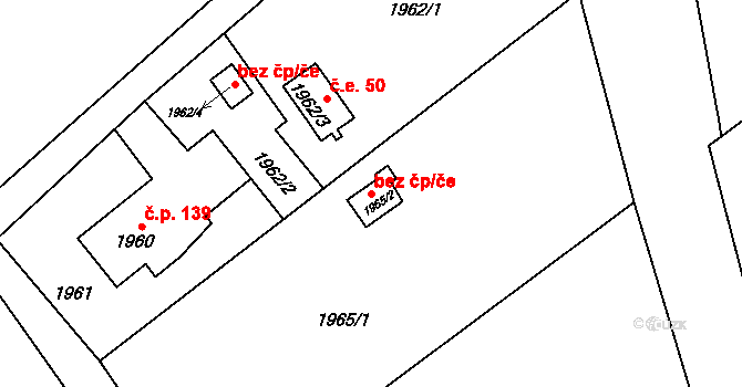 Petrovice u Karviné 49271601 na parcele st. 1965/2 v KÚ Petrovice u Karviné, Katastrální mapa