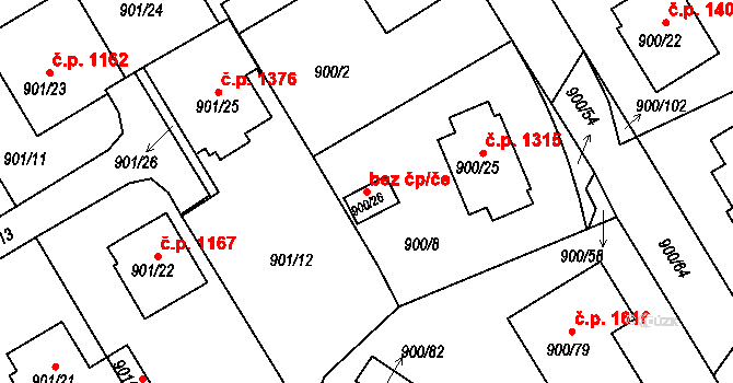Rychnov nad Kněžnou 50161601 na parcele st. 900/26 v KÚ Rychnov nad Kněžnou, Katastrální mapa