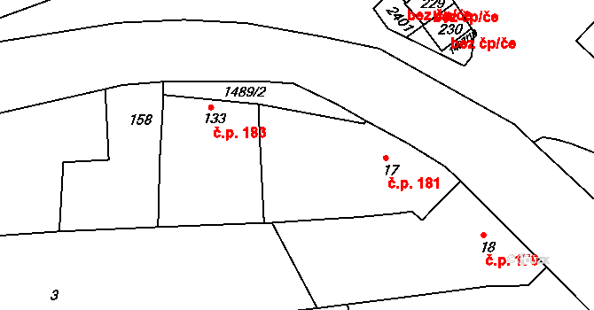 Jezeřany-Maršovice 181 na parcele st. 17 v KÚ Maršovice, Katastrální mapa