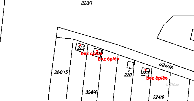 Bohušovice nad Ohří 41447603 na parcele st. 219 v KÚ Hrdly, Katastrální mapa