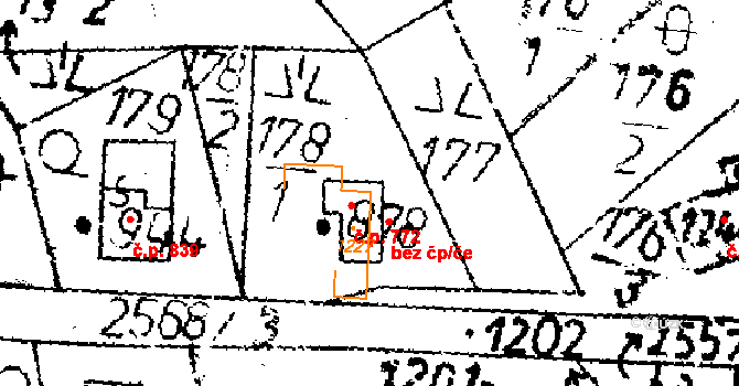 Kamenický Šenov 772 na parcele st. 878 v KÚ Kamenický Šenov, Katastrální mapa