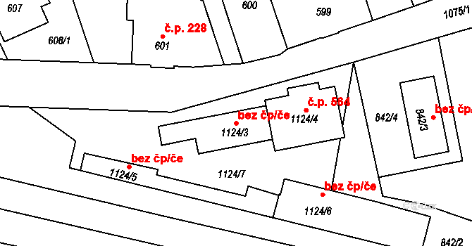 Liberec 40819604 na parcele st. 1124/3 v KÚ Horní Růžodol, Katastrální mapa