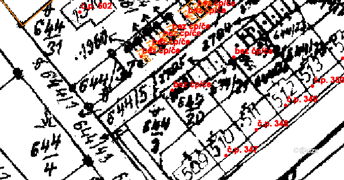 Červená Voda 47983604 na parcele st. 1162 v KÚ Červená Voda, Katastrální mapa