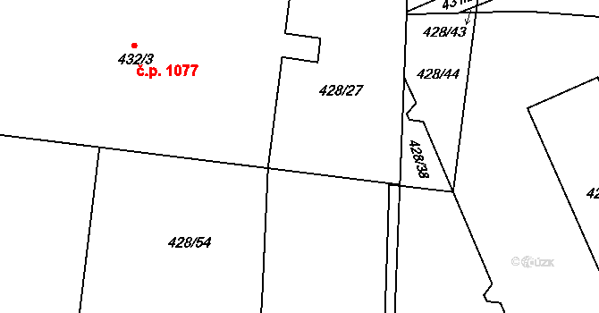 Objekt 77496604, Katastrální mapa