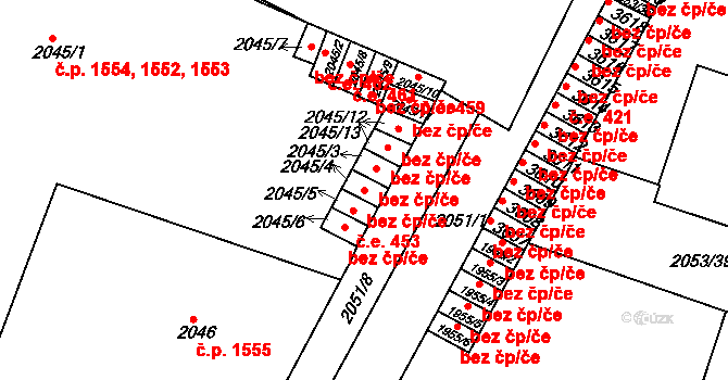 Rakovník 42569605 na parcele st. 2045/4 v KÚ Rakovník, Katastrální mapa