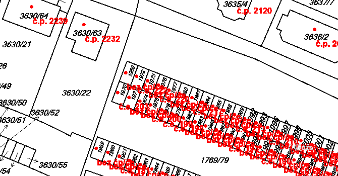 Tachov 44062605 na parcele st. 1977 v KÚ Tachov, Katastrální mapa