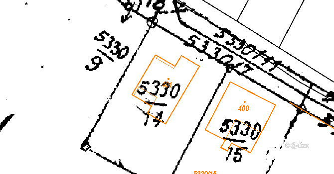 Jamolice 245 na parcele st. 401 v KÚ Jamolice, Katastrální mapa