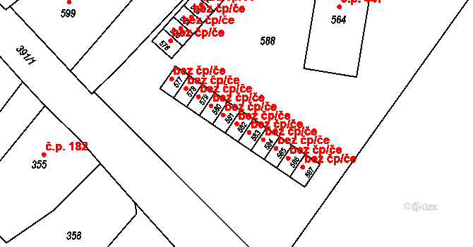 Vrbno pod Pradědem 42902606 na parcele st. 582 v KÚ Vrbno pod Pradědem, Katastrální mapa