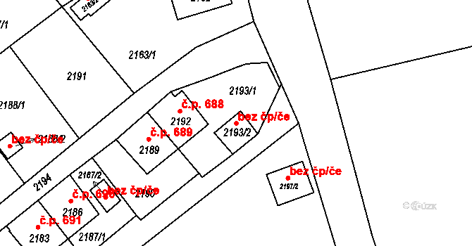 Štramberk 115793607 na parcele st. 2193/2 v KÚ Štramberk, Katastrální mapa