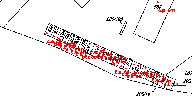 Luka nad Jihlavou 53 na parcele st. 699 v KÚ Luka nad Jihlavou, Katastrální mapa