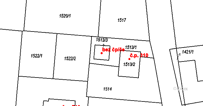 Albrechtice 44600607 na parcele st. 1513/3 v KÚ Albrechtice u Českého Těšína, Katastrální mapa