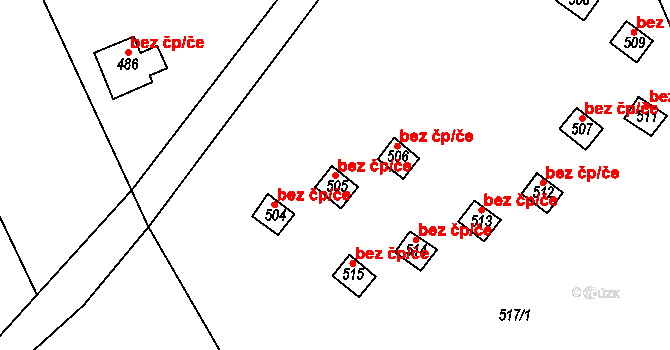 Sobotín 47597607 na parcele st. 505 v KÚ Sobotín, Katastrální mapa
