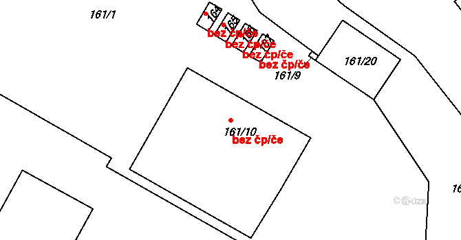 Dubí 39106608 na parcele st. 161/10 v KÚ Dubí-Pozorka, Katastrální mapa