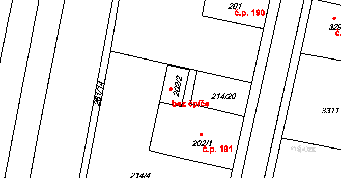 Sepekov 83969608 na parcele st. 202/2 v KÚ Sepekov, Katastrální mapa