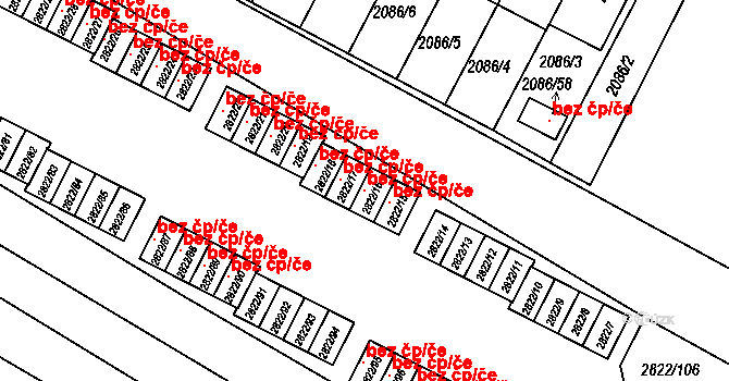 Jemnice 118425609 na parcele st. 2822/16 v KÚ Jemnice, Katastrální mapa