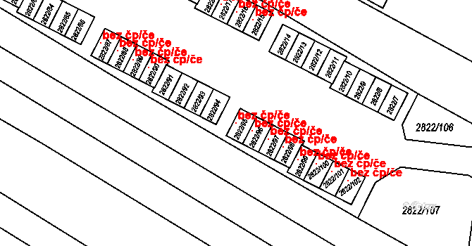 Jemnice 118431609 na parcele st. 2822/95 v KÚ Jemnice, Katastrální mapa