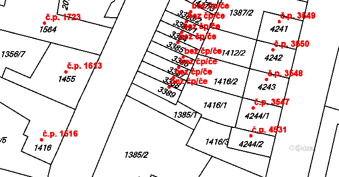 Jablonec nad Nisou 976, Katastrální mapa