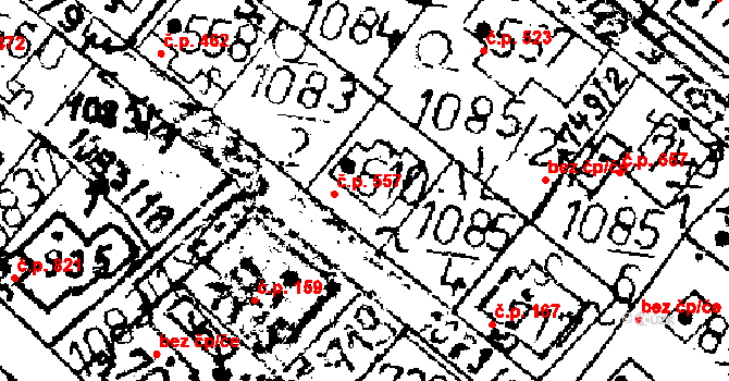Kamenický Šenov 557 na parcele st. 610 v KÚ Kamenický Šenov, Katastrální mapa