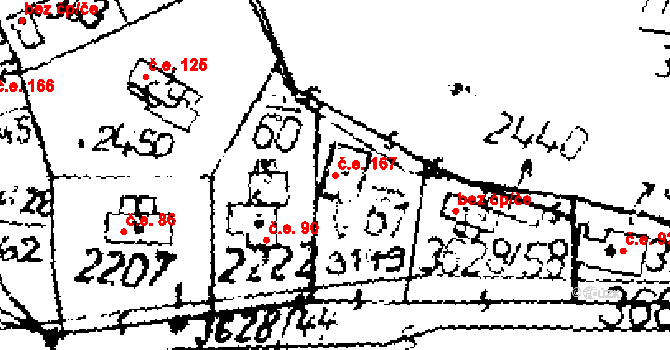 Byšičky 167, Lysá nad Labem na parcele st. 3149 v KÚ Lysá nad Labem, Katastrální mapa