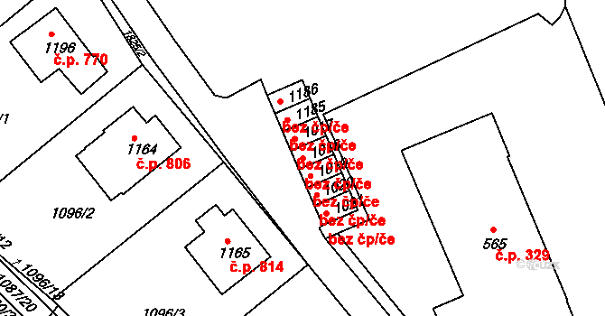 Vamberk 38492610 na parcele st. 1018 v KÚ Vamberk, Katastrální mapa