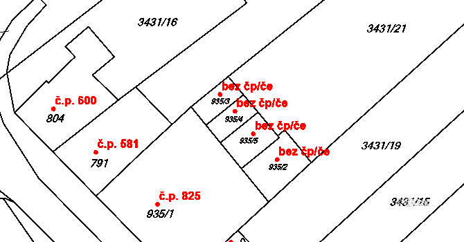 Lipník nad Bečvou 41002610 na parcele st. 935/4 v KÚ Lipník nad Bečvou, Katastrální mapa