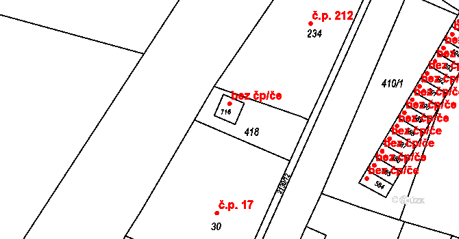 Vrchlabí 42362610 na parcele st. 716 v KÚ Hořejší Vrchlabí, Katastrální mapa