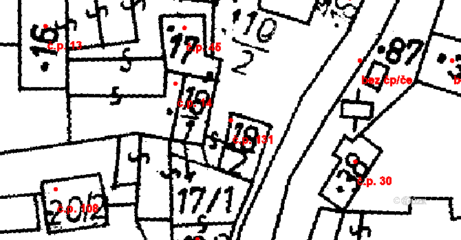 Chelčice 47182610 na parcele st. 18/2 v KÚ Chelčice, Katastrální mapa