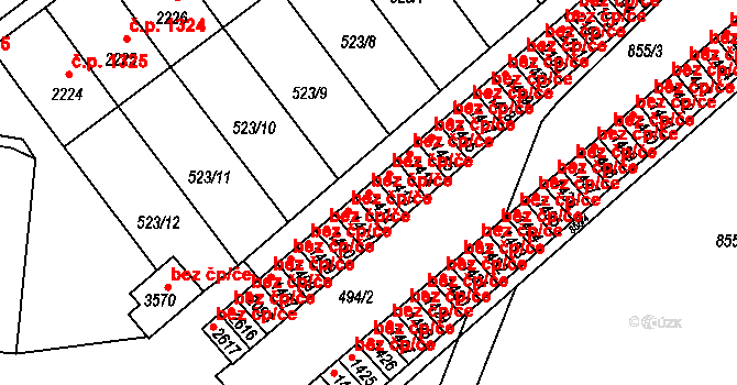 Ústí nad Orlicí 48461610 na parcele st. 1412 v KÚ Ústí nad Orlicí, Katastrální mapa
