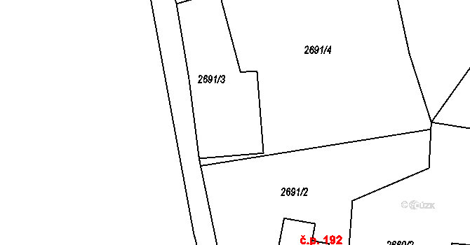 Objekt 147573611, Katastrální mapa