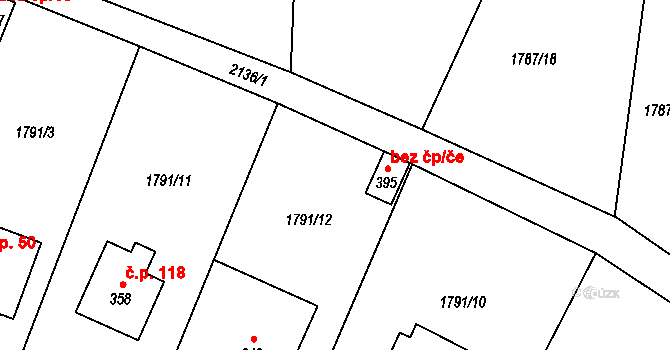 Hvězdonice 39342611 na parcele st. 395 v KÚ Hvězdonice, Katastrální mapa